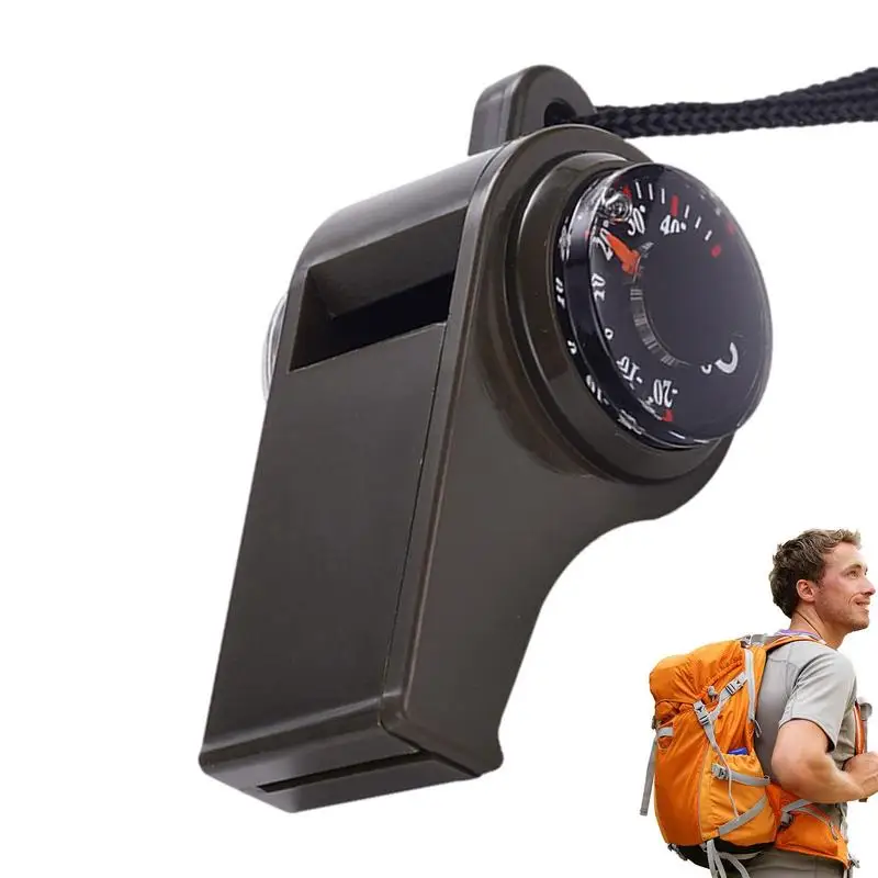 

Camping Survival Whistle Portable Survival Whistle With Compass And Thermometer Mini Portable Survival Whistle For Hiking