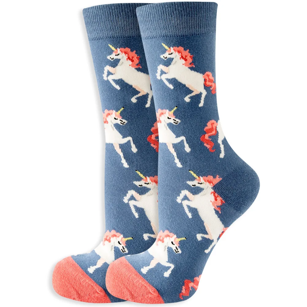 High-Quality Kawaii Cartoon Animal & Fruit Trendy Women's Socks - Harajuku Happy Collection