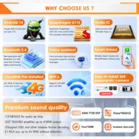 9'' 10,33'' 7862 CarPlay 4G 2Din Android для Fiat Doblo 2015-2019 Автомобильный радиоприемник Мультимедийный плеер Авторадио Стерео AI Интеллектуальные системы Snapdragon от Qualcomm 8-ядерный 2,0 ГГц 6115 QLED Экран Аудио FM RDS 360 °   Головный блок камеры ADAS Стереомонитор Bluetooth — изображение 6