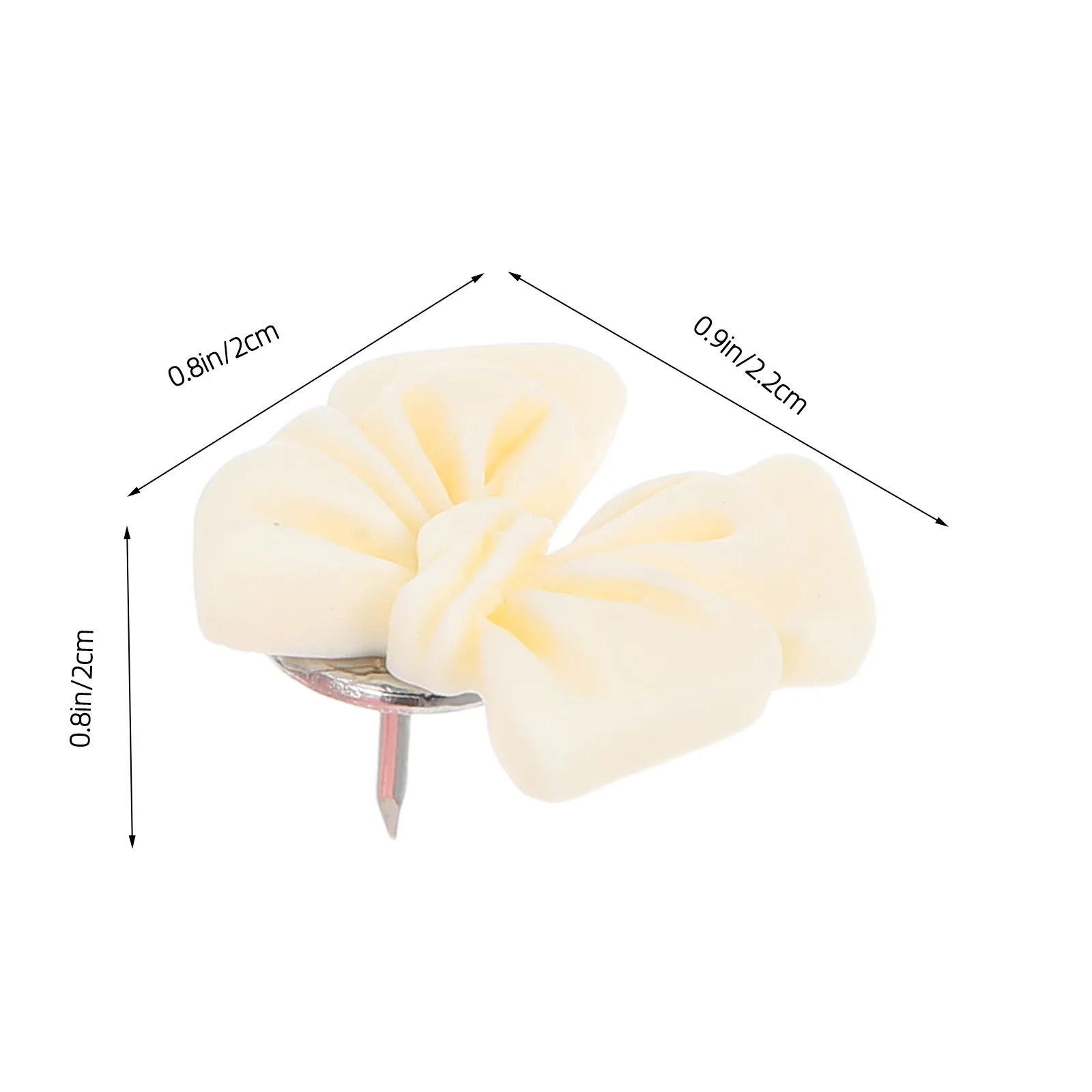 30개 미니 레진 활 모양 푸시핀, 우아하고 귀여운 사무실 및 가정 장 핀, 사진 벽, 메모 보드, 코르크 보드, 벽 정리용 핀