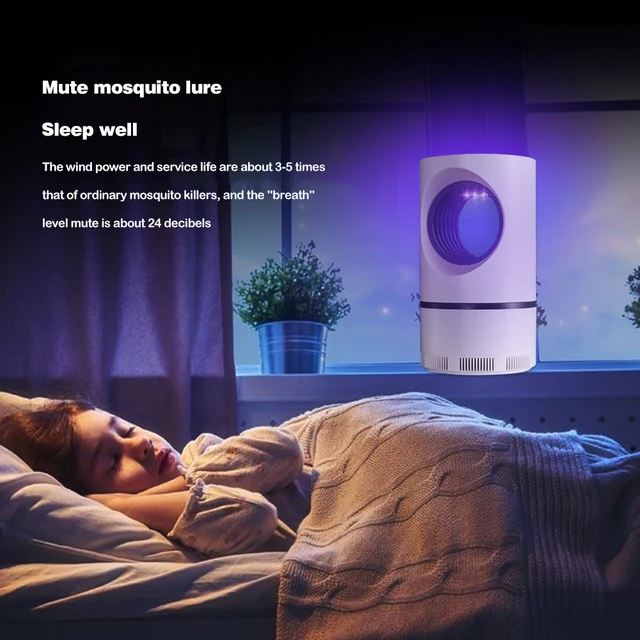 Usb Led Mosquito Killer Lámpa Uv Electric Anti Repellens Trap Rovargyilkos Kártevőirtó Szerszám Otthoni Hálószobához - Image 2