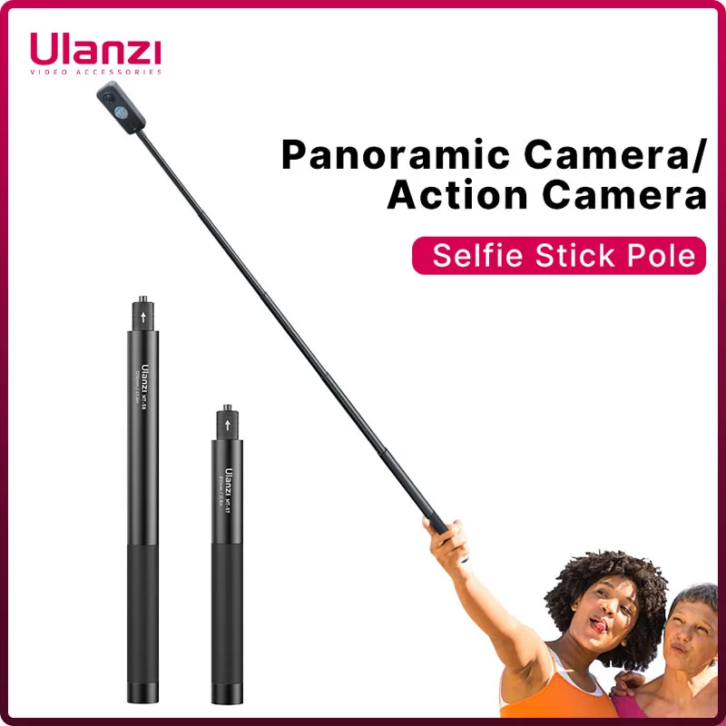 Ulanzi Extensível Insta360 Selfie Stick Pole Haste Universal para Gopro One x3 x2 go Mt57 Mt-58 Insta360 80 cm 120cm