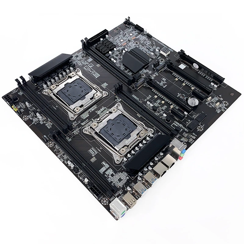 X99 Dual-Socket Motherboard Mining Motherboard LGA 2011-3 Dual CPU DDR4 Memory Slot PCI-E 16X SATA2.0 NVME M.2 Interface