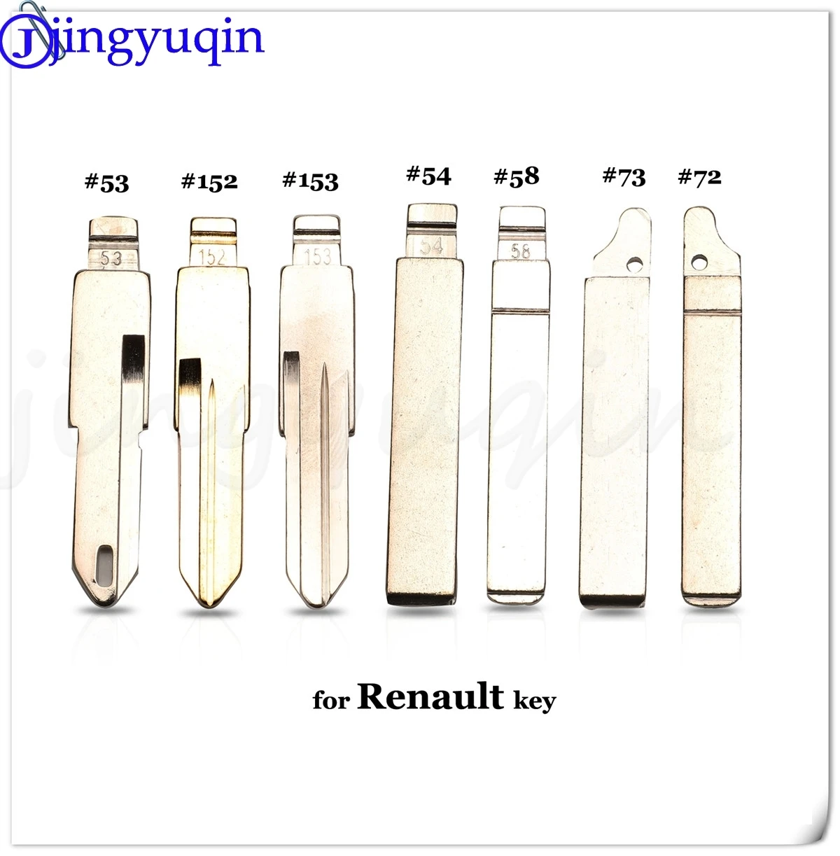 

jingyuqin #53 #54 #58 #72 #73 #152 #153 For Lada Renault Megan Dacia Clio Duster KD VAC102 VA2 HU83 Remote Key Blade Blank