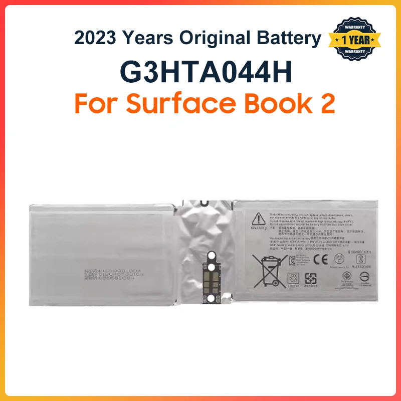 

G3HTA044H Tablet Battery For Microsoft Surface Book 2nd 13.5" 1832 Screen battery G3HTA045H 7.5V 2387mAh 18Wh