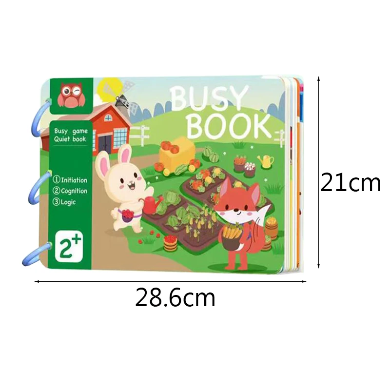 Juguetes Educativos Montessori para bebés, libros ocupados para bebés de 1,  2 y 3 años, rompecabezas a juego con números de animales - AliExpress