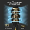 LISAPRO Elegant Black Golden Hot Air Brush 2.0  One Step Hair Dryer Brush and Styler Volumizer Multifunctional Blow Dryer Brush 4