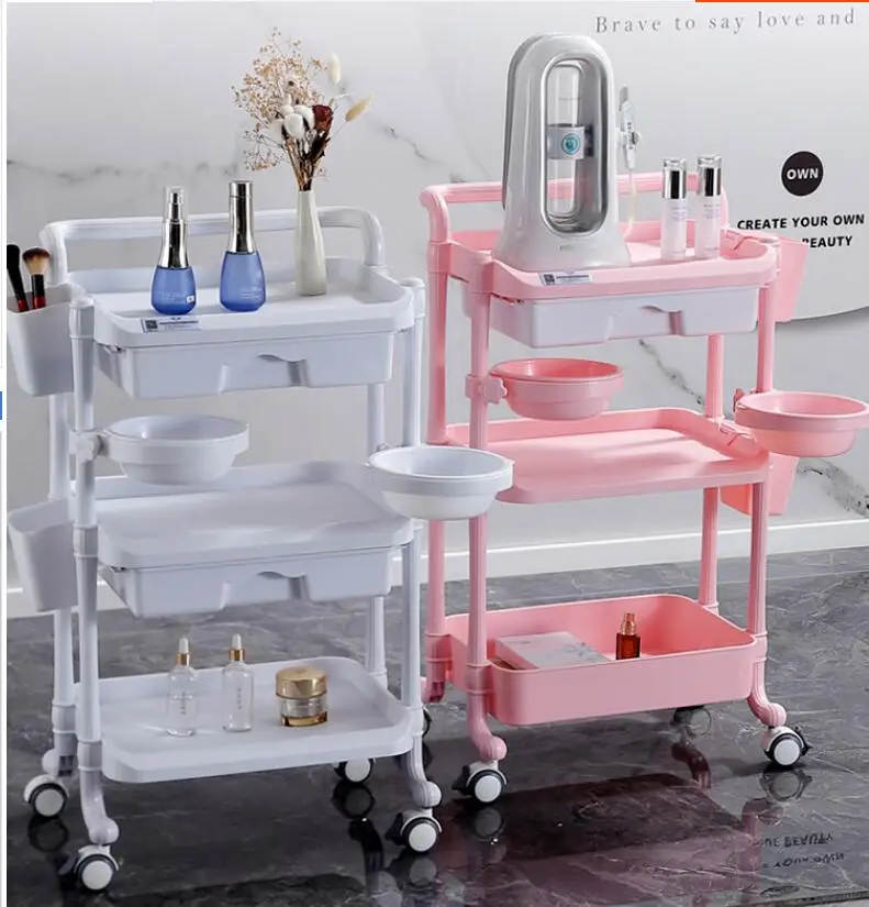 

Beauty trolley beauty salon dedicated nail beauty ciliary hair tattoo barber shop mobile shelving tool car