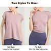 VITALINOVO Women's Workout Tanks Tie Back Short Sleeve Shirts Yoga Athletic Open Back Sport Gym Tops Breathable Gym T Shirts 6