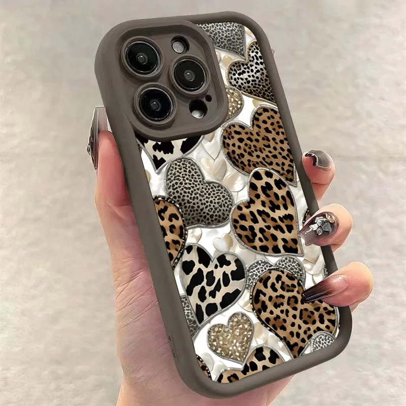 Heart Pattern Painted Soft Phone Case Cover
