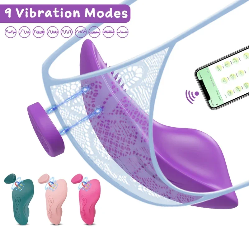 APP Tragbarer Vibrator für Frauen Bluetooth-Steuerung Ei Klitoris Stimulator Magnetisches Tragen Vibrierender weiblicher Masturbator Sexspielzeug Erwachsene 1