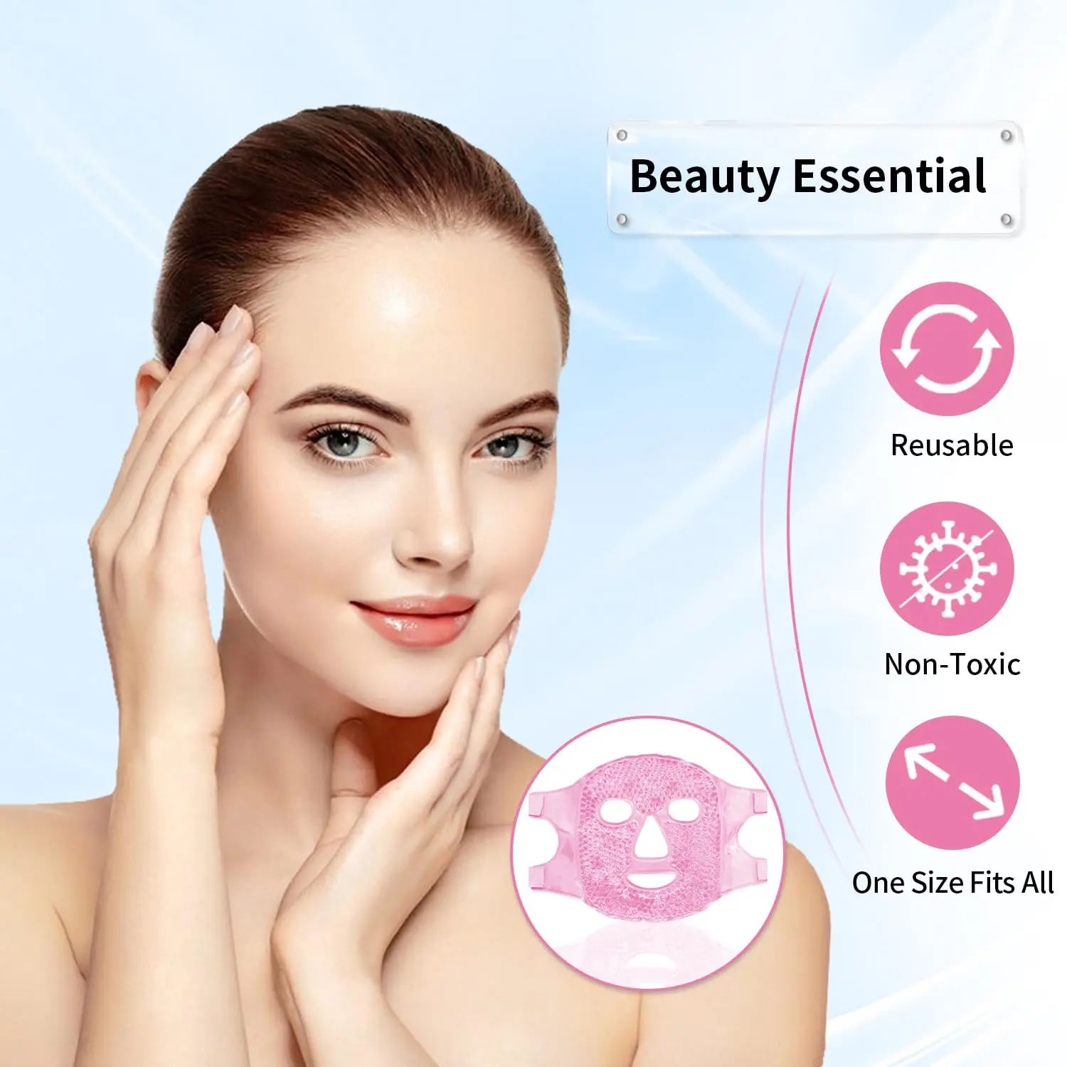 Revitalizing Hot & Cold Face Mask for Puffiness and Dark Circles Relief