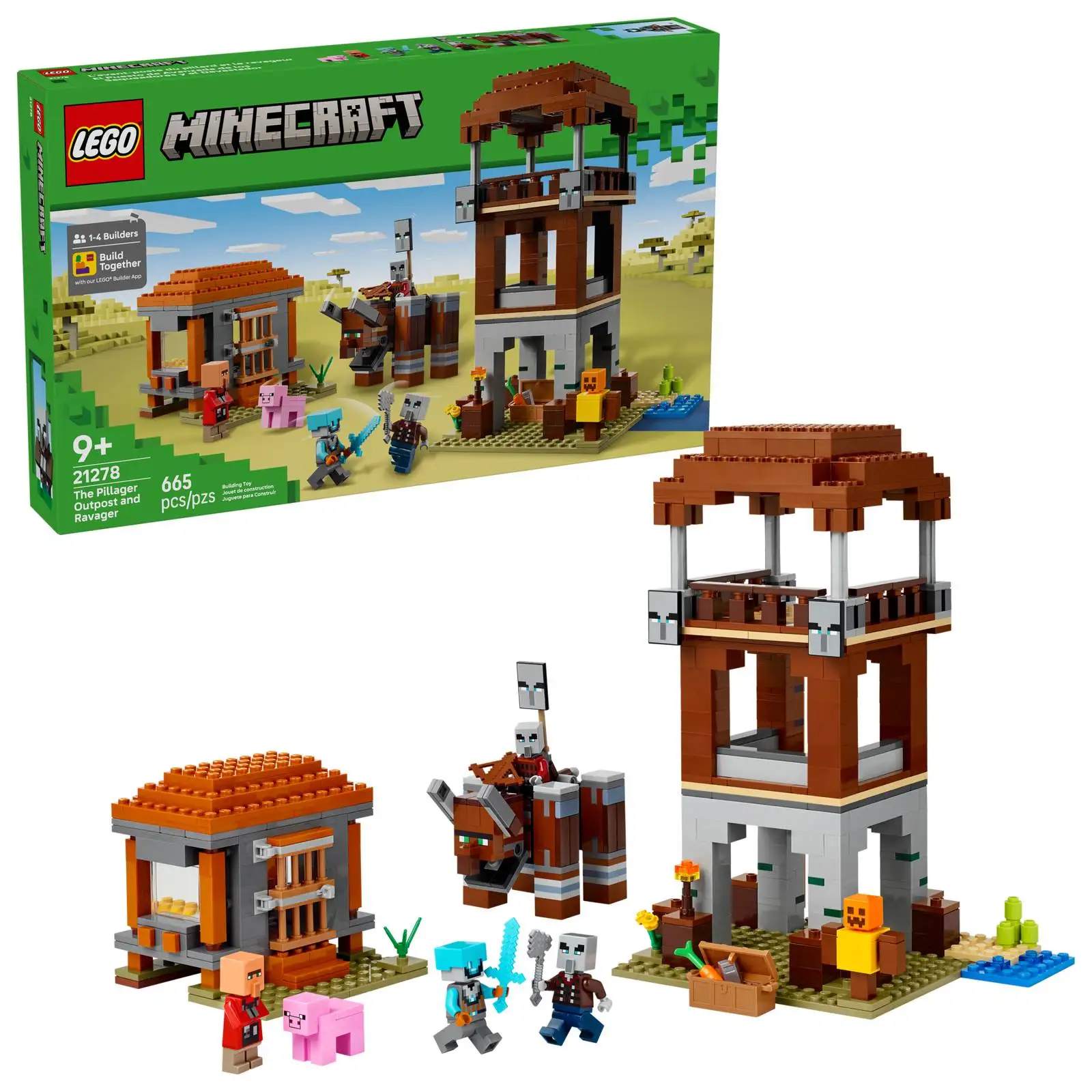 LEGO® Minecraft® The Pillager Outpost and Ravager 21278 Adventures