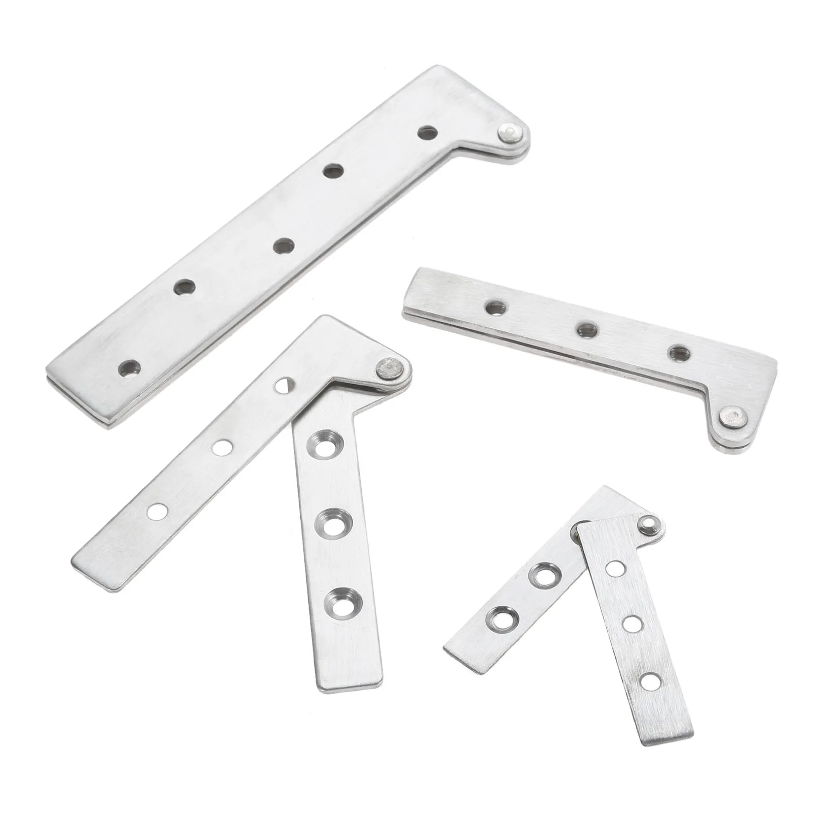 2pcs Pivot Hinges Offset Knife Hinges Inset Door Stainless Steel 360 Degree Rotating