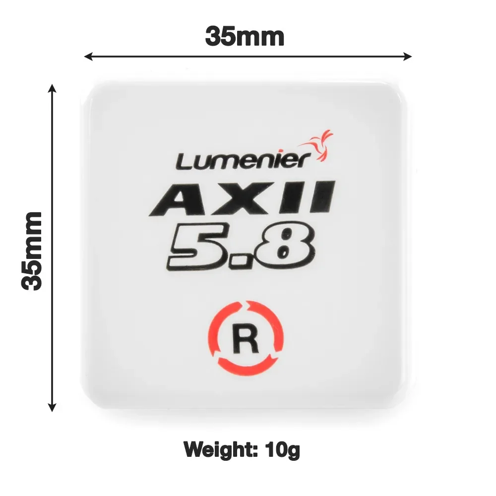 Lumenier AXII 5.8GHz FPV Patch Antenna RHCP for Fatshark Skyzone Goggles Receiver RC Racing Drone Models DIY Toys thumbnail 4