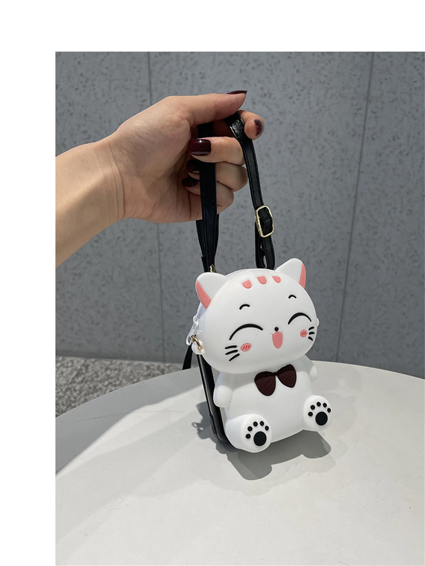 case for samsung z flip 3 Korean Crossbody Leather Lanyard Cute Cat  Coin Purse Card Wallet Case for Samsung Galaxy Z Flip 3 5G Z Flip3 Zflip3 Cover samsung galaxy z flip 3 5g case