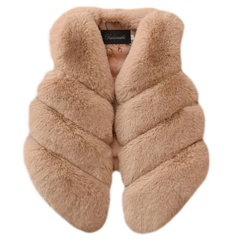 Baby Girls Faux Fur Vest Outfits Christmas Winter Kids Vest