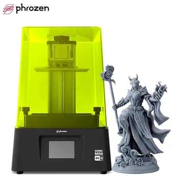 Phrozen Sonic Mini 8K S LCD Resin 3D Printer Highest Resolution of 22 µm 7.1” Mono LCD Screen 16.5X 7.2 x 17 cm Printing Volume