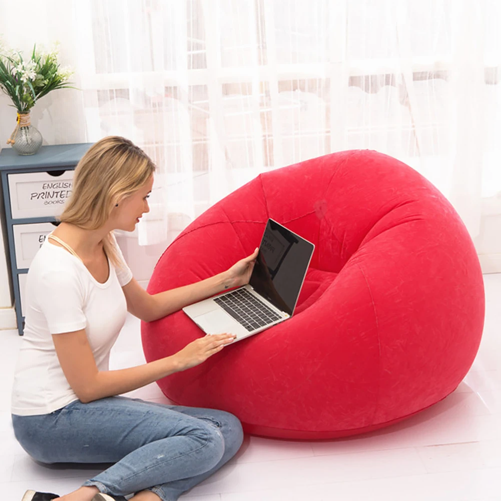 Bean Bag Chair Lounger Home Decoration Couch Folding Ultra Soft Living Room Recliner Inflatable Lazy Sofa Bedroom Washable