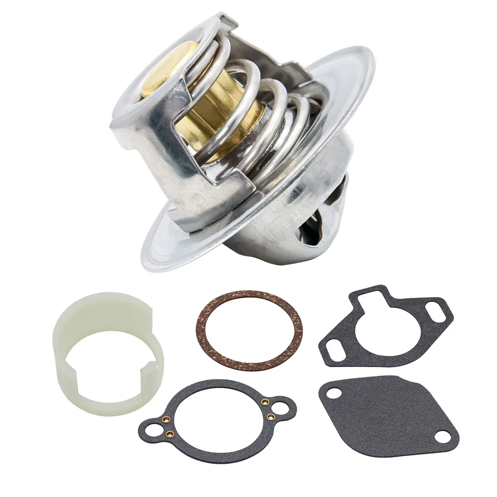 

Thermostat Kit For MerCruiser 160d degree With Gaskets Plastic Sleeve OEM 807252Q5 18-3647 13101 4.3L 5.0L 5.7L 7.4L 8.2L