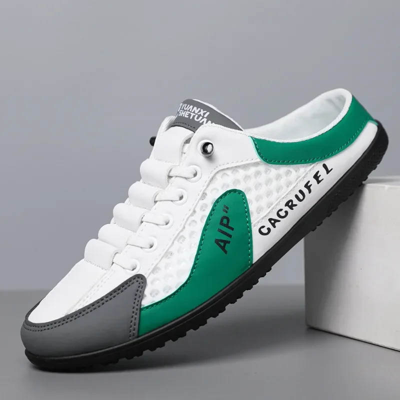 Men's Fashion Soft-soled Half Slippers Summer Men Trendy Bottom Casual Shoes Soft Sole Support Shoes Sneakers Zapatos De Hombre soft slippers,summer slippers