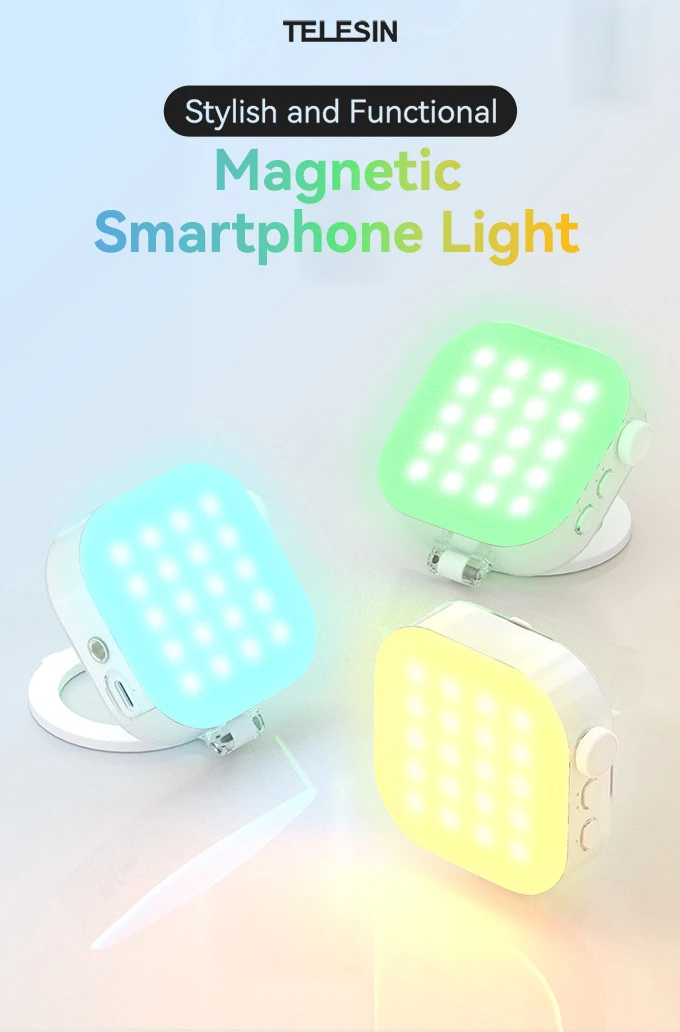 Magnetic Selfie Light For IPhone IPad Mobile Phone Laptop Photo Ringlight Colorf
