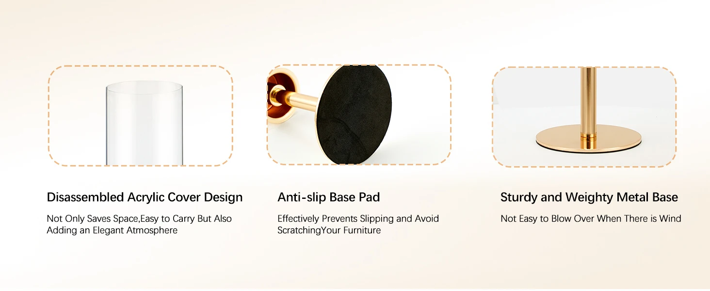 gold candle holders