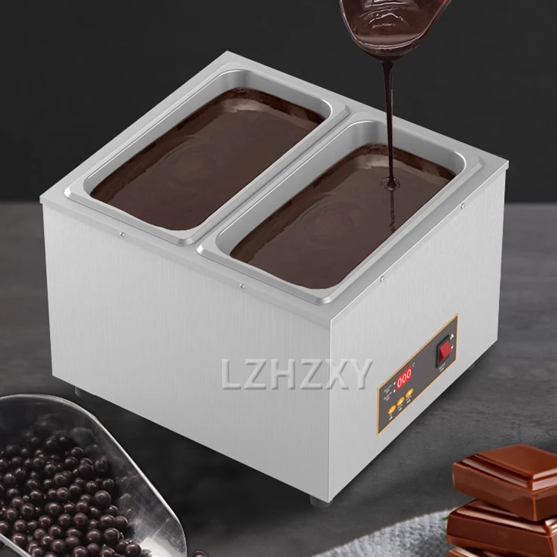 Electric Chocolate Cheese Melting Machine Heater Commercial Double Hot Pot Fountain Boiler Dipping Cylinder Melter Pan Warmer 4