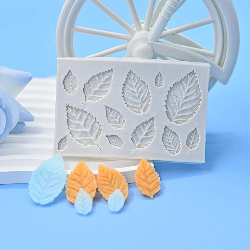 DIY Rose Leaf Silicone Soap Mold Cake Baking Chocolate Making Tool Various Maple Leaf Epoxy Resin Molds Decorative Supplies