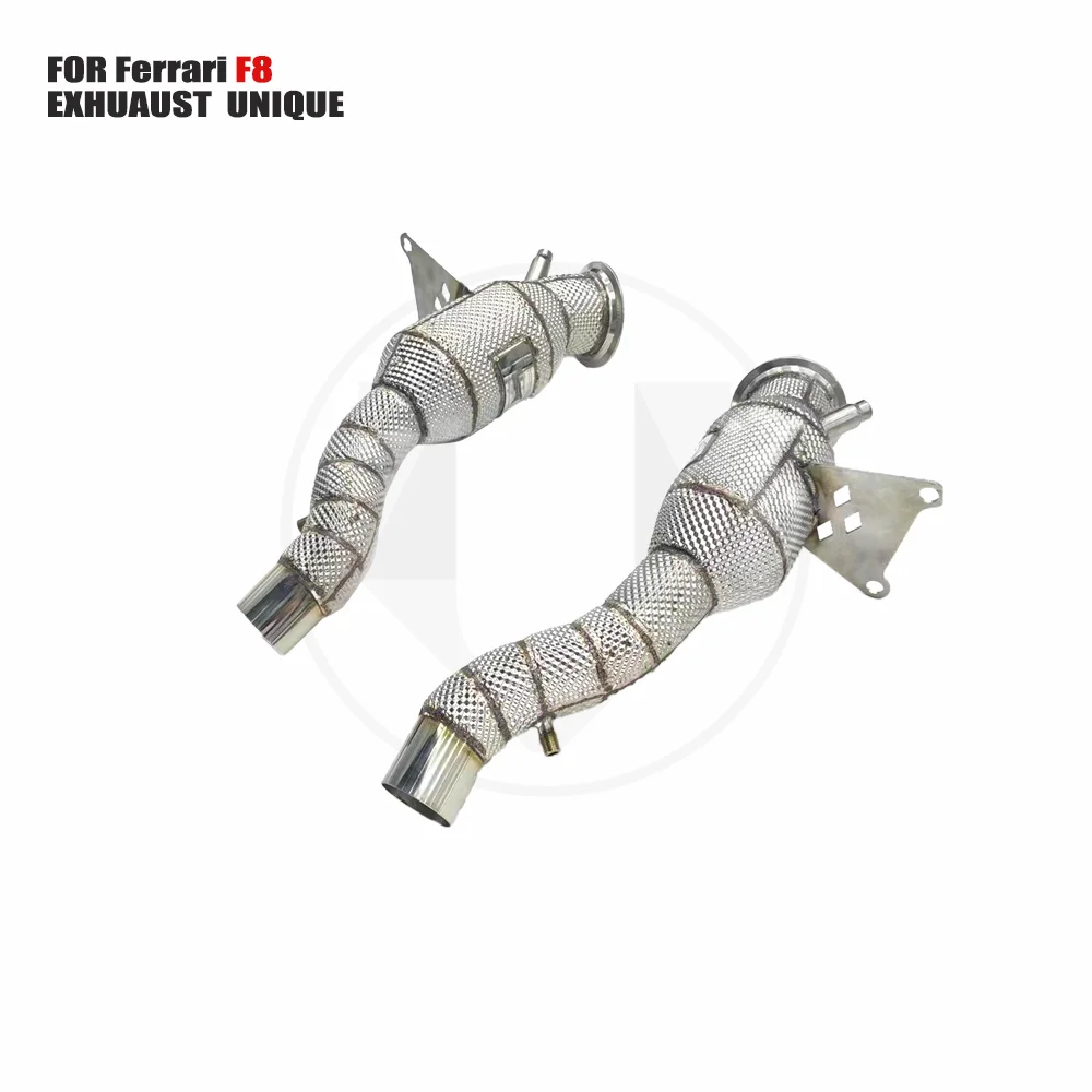 

UNIQUE Exhaust Manifold Downpipe for Ferrari F8 3.9T 2020 Car Accessories With Catalytic converter Header Without cat pipe
