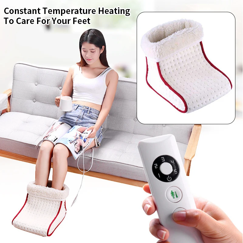 Home Heated Electric Warm Foot Warmer Washable Heat 5 Modes Heat Settings Warmer Cushion Thermal Foot Warmer Massager In Winter
