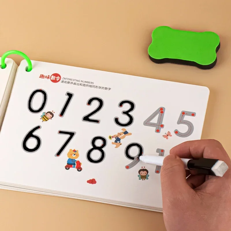 

Reusable Magical Tracing Workbook Magic Practice Copybook Control Training Book Children Montessori Drawing Education Stationery