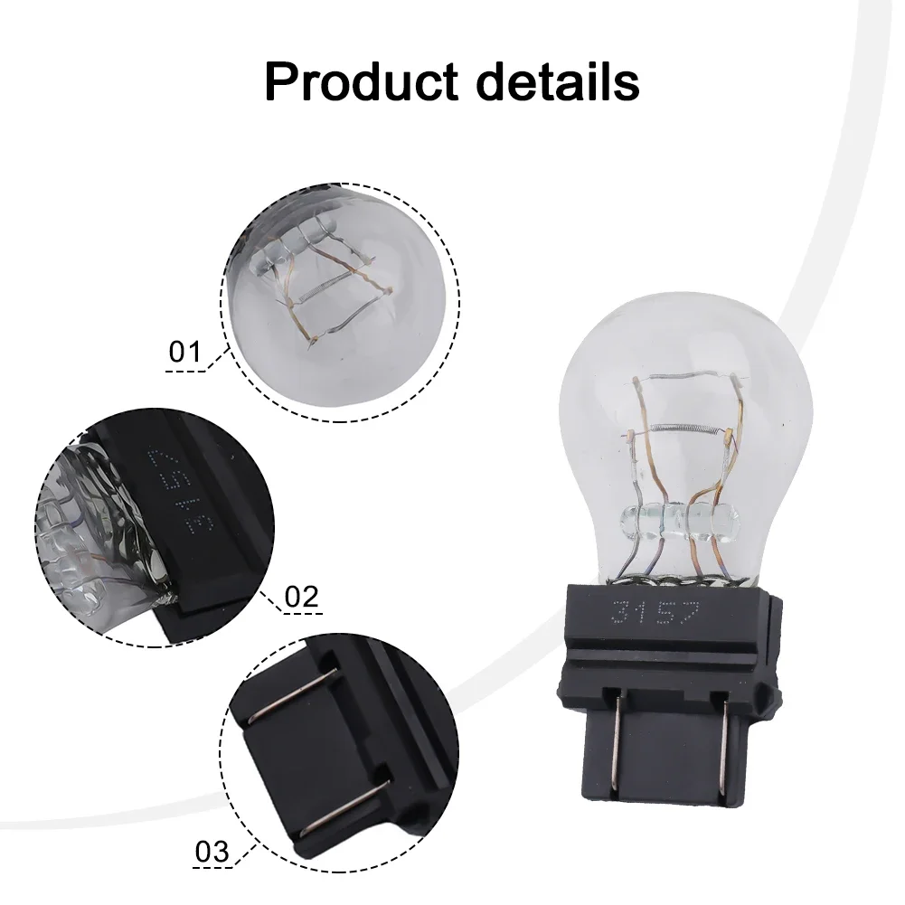 

Direct Replacement 3157 Brake Light Bulbs 3155 3547 Brake Light Quartz Glass Reverse Light Tail Light 12V 100% New