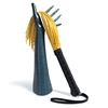 38.5CM Yellow PU Leather Tassels Flogger Horse Riding Whip Equestrianism Horse Whips 3