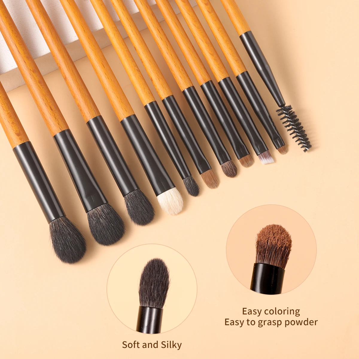 OVW Makeup Brushes Set  Natural-Synthetic Foundation Blender  Highlighter Makeup Brush Kits 3