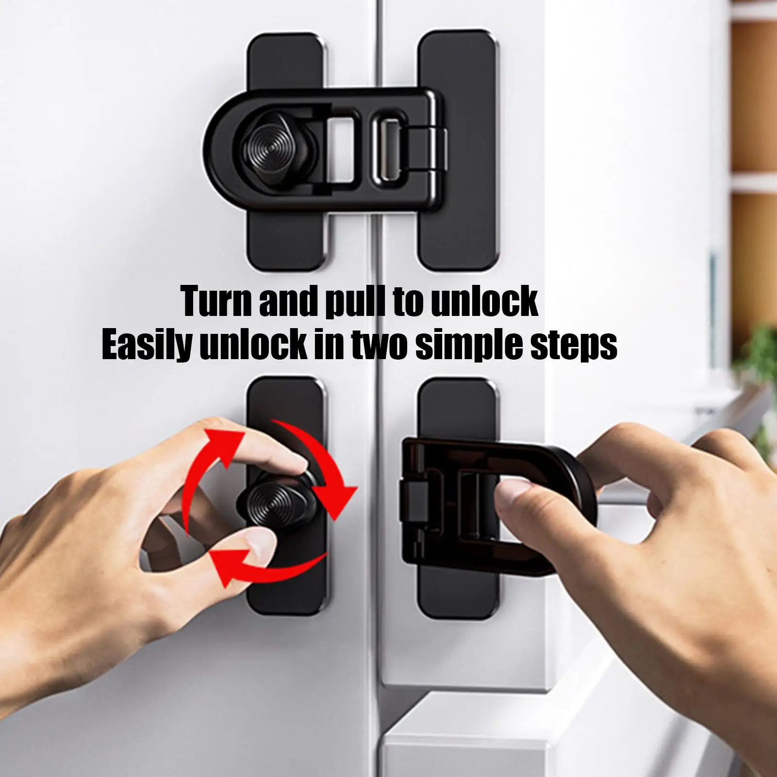 Fridge Child Safety Lock Small Refrigerator Door Latch Oven Baby Proofing Child Safety Lock Child Proof Fridge Lock For Toddler