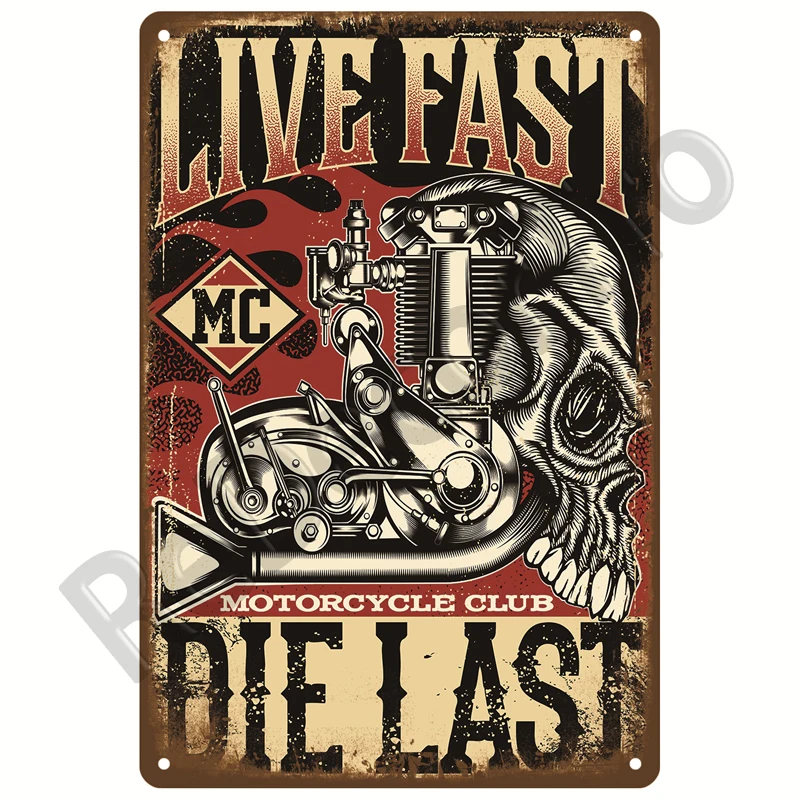 Motor Öl Gas Metall Zeichen Wand Kunst Poster Plaque Vintage Zinn Zeichen Eisen Malerei Dekoration Für Man Cave Cafe Garage Club Bar – Detail 31