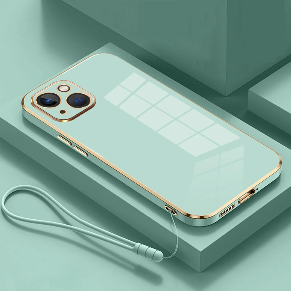 Für iPhone 15 Pro Hülle iPhone 15 Plus iPhone 14 Pro MAX iPhone 13 12 11 X xr xs 7 8 6P 6s Handyhülle Luxus-Quadratbeschichtung – Detail 12