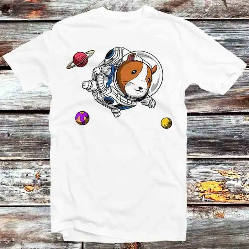 

Guinea Pig Space Astronaut Planet Universe Jupiters T Shirt Vintage Retro Cool Gift Mens Womens Unisex Cartoon Anime