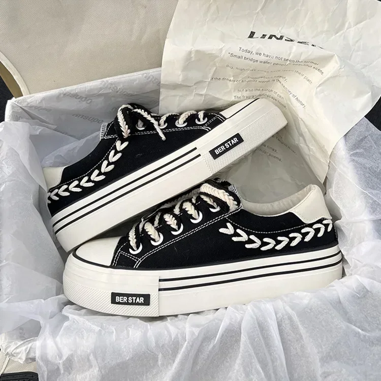 Women shoes women sneakers casual shoes platform canvas shoes for youth girls