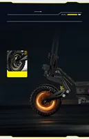 Trottinette électrique OOTD T10PRO 2600W, batterie lithium 52V 23.4Ah, 60 km/h, pliable, avec freins hydrauliques 4