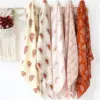 Bamboo Baby Blankets Newborn Baby Stuff Cotton Baby Muslin Swaddle Wraps Kid Blanket Soft Print Infant Towel Wrap 4