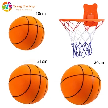 Silent PU Foam Basketball – Quiet Indoor Airless Basketball for Kids & Adults 1