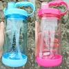 New Arrival Wholesale Price 1000ml 1L Healthy life Nutrition Straw Sports Hiking Fitness Gym Tritan Plastic Water bottle