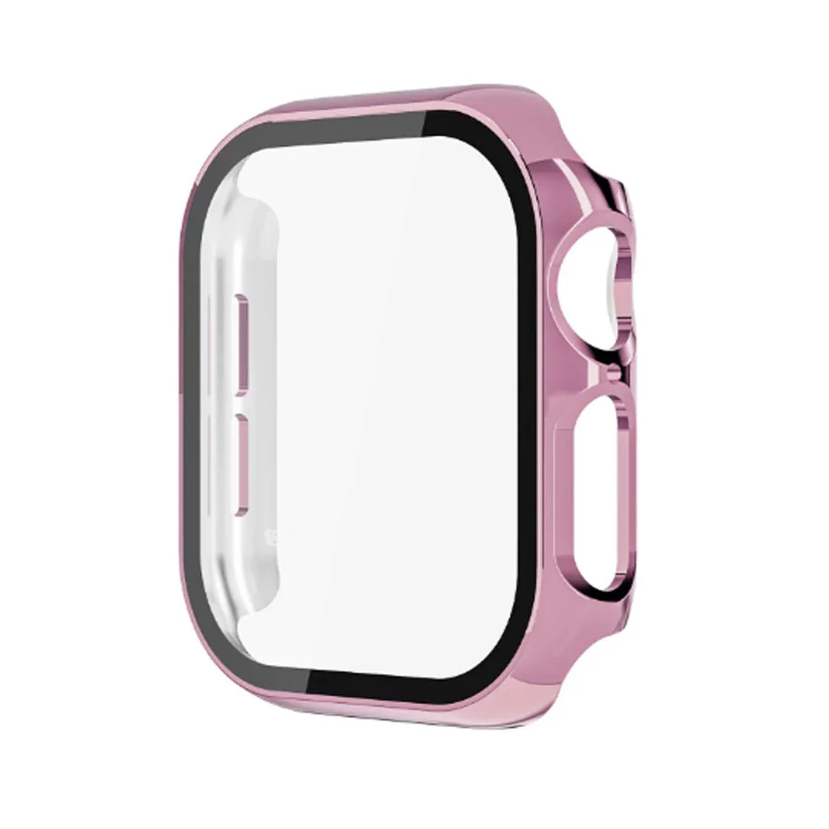 Enhanced Screen Protector and Hard Bumper Case with Tempered Glass for Smartwatch Accessories