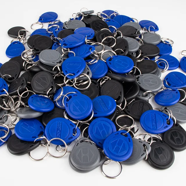 100pcs RFID TK4100 Read-only Keykobs Smart Card Of ID Key Tags Key Fobs 125KHz ID Card Access Control (NOT COPY,NOT Writable) 5