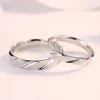Daifuni 100% S925 Sterling Silver Frosted Finger Rings For Woman Men Wedding Band Top Quality Engagement Fine Party Jewelry 4