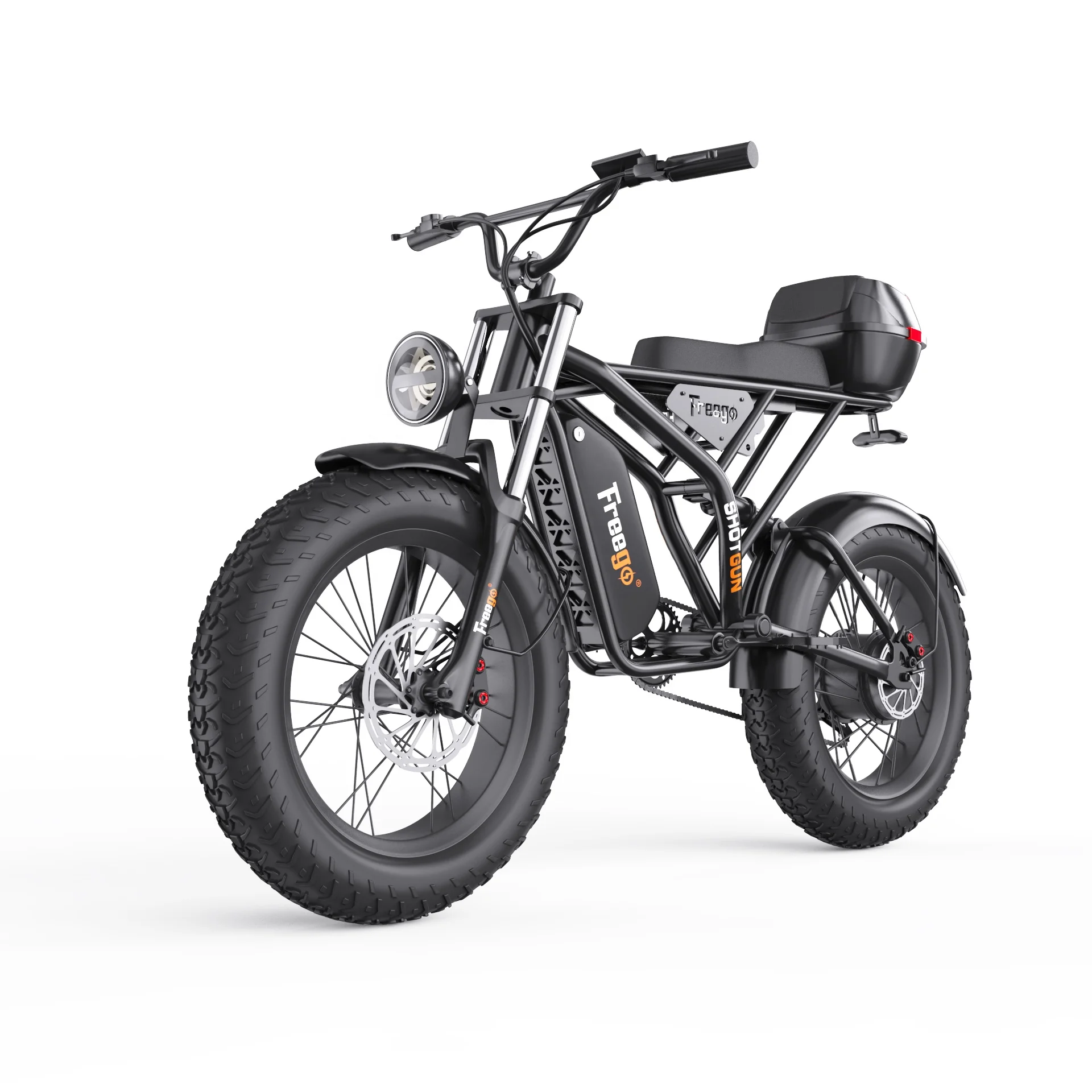 

Pre-order,F2 1200W 48V 20Ah Max speed 50KM/h 40-50km Riding Range 20''x4'' electric motorcycles Fat Tire Electric Bike, 1 Month
