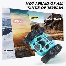 

2.4G 4CH Rc Car Double-sided Bouncing Drifting Stunt Car Crawling and Rolling 360 Degree Flip Remote Control Car Children's Toy