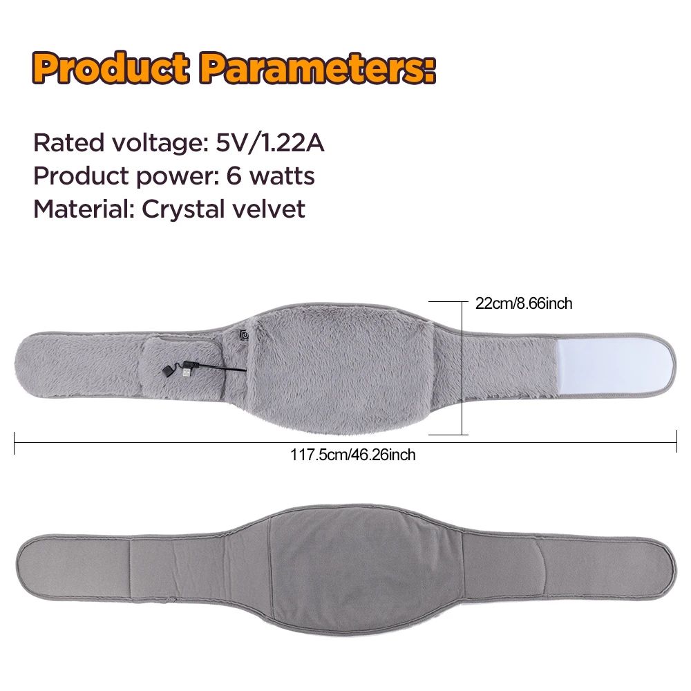 3 Levels Electric Graphene Heating Pad Cold-Proof Uterine Belt Cold-Proof Hand W